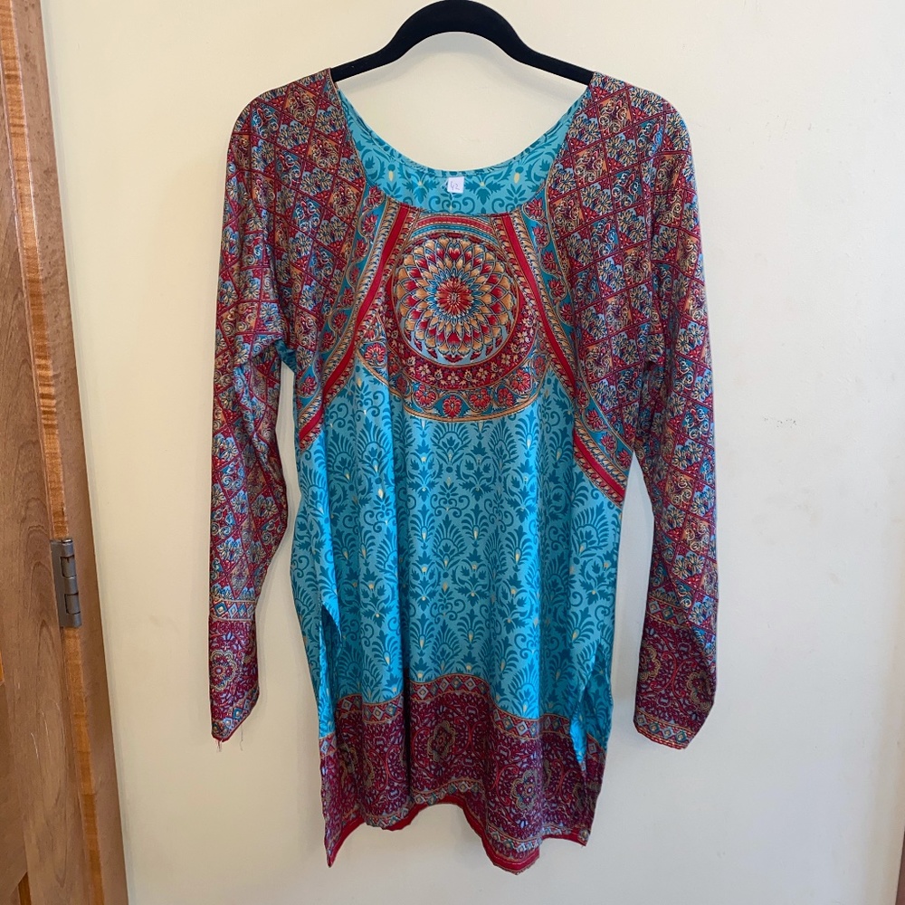 Silk blouse purchased at Indian silk factory